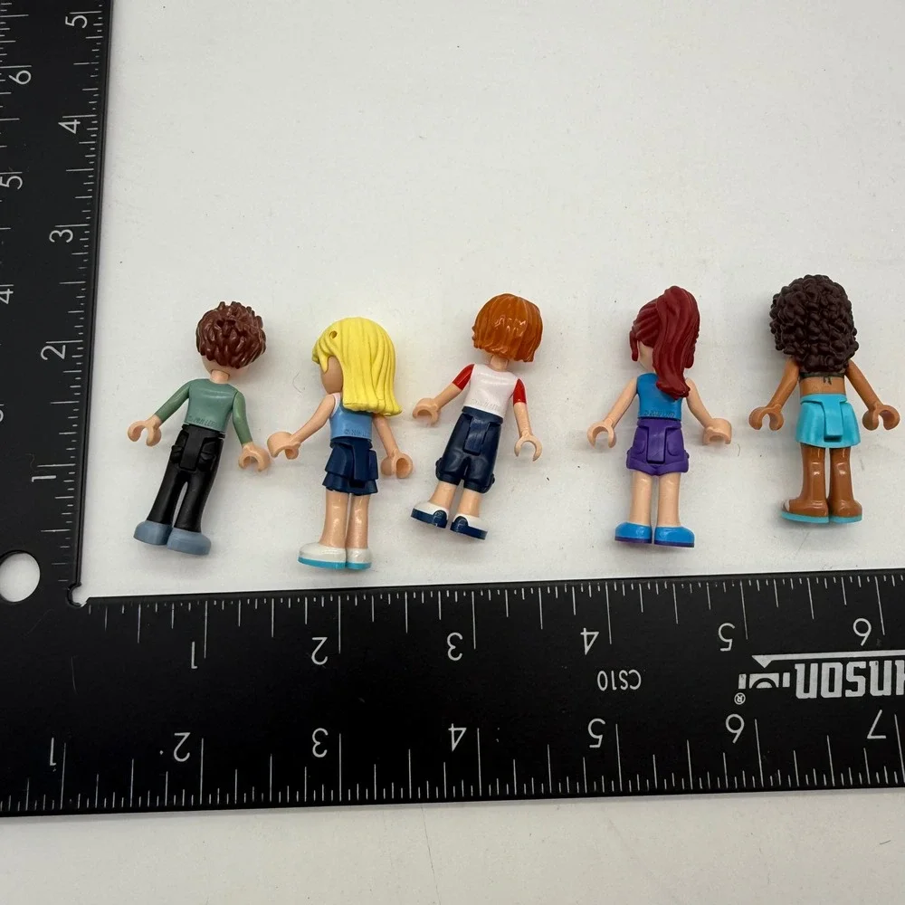 LEGO Friends Mini Doll Figure Lot of 5 Heartlake City Characters with Sun Hat